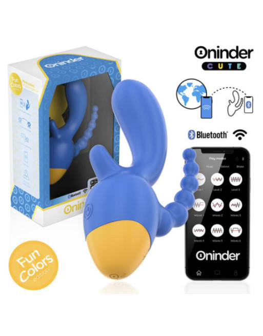 ONINDER CUTE - LOVE 3 SOME TRIPLO VIBRATORE - APP GRATUITA IN TUTTO IL MONDO