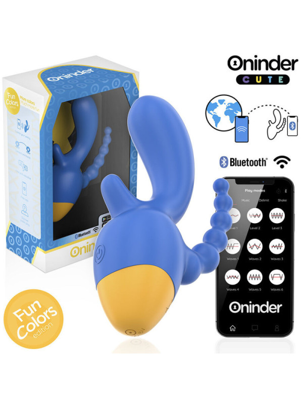 ONINDER CUTE - LOVE 3 SOME TRIPLO VIBRATORE - APP GRATUITA IN TUTTO IL MONDO
