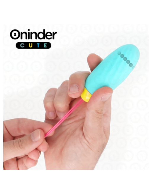 ONINDER CUTE - UOVO VIBRO-ROTANTE IN SILICONE CON GEMMA PER AMORE E PIACERE - APP GRATUITA IN TUTTO IL MONDO
