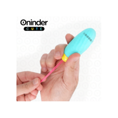 ONINDER CUTE - UOVO VIBRO-ROTANTE IN SILICONE CON GEMMA PER AMORE E PIACERE - APP GRATUITA IN TUTTO IL MONDO