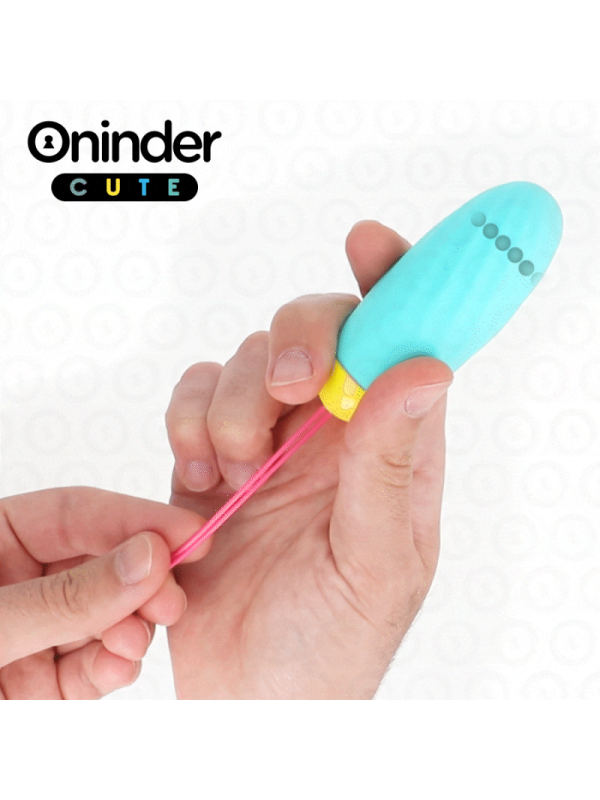 ONINDER CUTE - UOVO VIBRO-ROTANTE IN SILICONE CON GEMMA PER AMORE E PIACERE - APP GRATUITA IN TUTTO IL MONDO