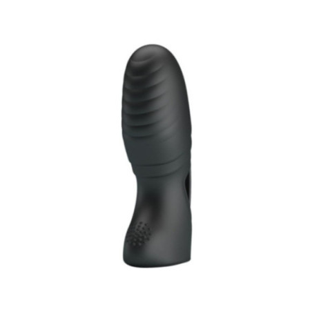 PRETTY LOVE - VIBRATORE DA DITO IN SILICONE ALAN NERO