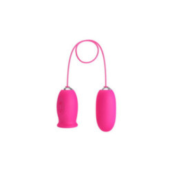 PRETTY LOVE - Ovulo vibrante a forma di margherita + lingua stimolante per il clitoride ROSA
