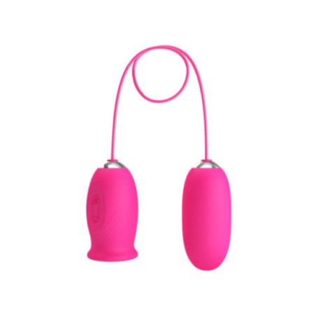 PRETTY LOVE - Ovulo vibrante a forma di margherita + lingua stimolante per il clitoride ROSA