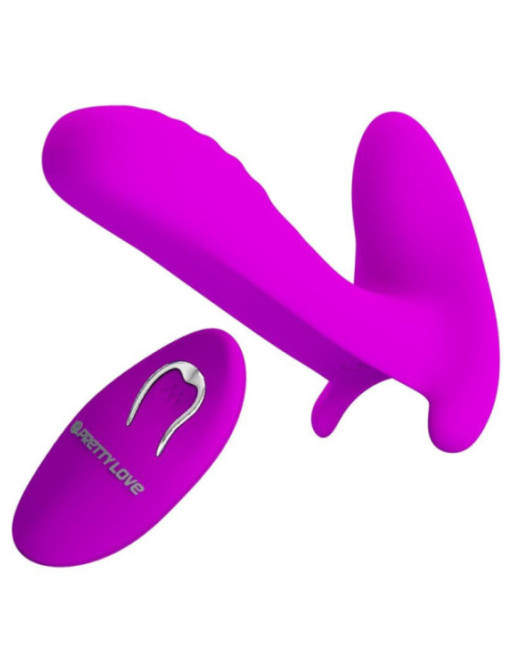 PRETTY LOVE - MASSAGGIATORE E VIBRATORE 12 VIBRAZIONI TELECOMANDO VIOLA