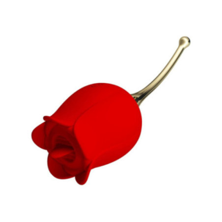 PRETTY LOVE - ROSE LOVER STIMOLATORE CLITORIDEO ROSE 12 VIBRAZIONI ROSSO