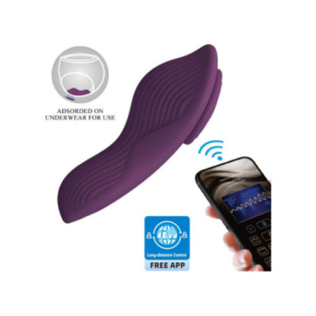PRETTY LOVE - MANE LAY ON CLITORIDE MASSAGGIATORE 10 VIBRAZIONI TELECOMANDO VIOLA