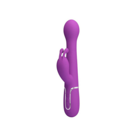 PRETTY LOVE - DEJON 3 IN 1 MULTIFUNZIONE VIBRATORE CONIGLIO VIOLA