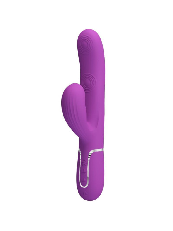 PRETTY LOVE - PERLITA 3 IN 1 VIBRATORE MULTIFUNZIONE CONIGLIO VIOLA