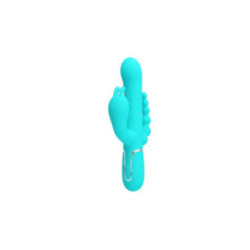 PRETTY LOVE - CAMMY 4 IN 1 MULTIFUNZIONE VIBRATORE TRIPLE RABBIT BLU