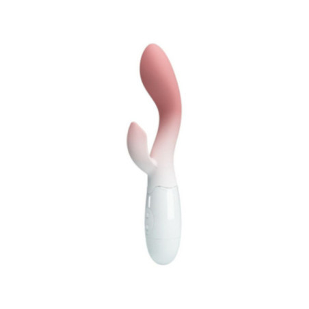 PRETTY LOVE - VIBRATORE PUNTO G LUMINOSO + STIMOLATORE CLITORIDEO 30 VIBRAZIONI ROSA