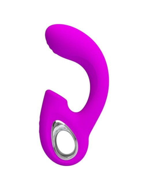 PRETTY LOVE - SIBEL SIBEL VIBRATORE PUNTO G + STIMOLATORE CLITORIDEO 10 VIBRAZIONI VIOLA