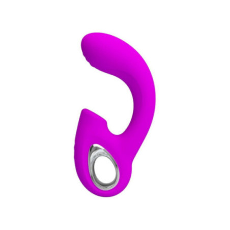 PRETTY LOVE - SIBEL SIBEL VIBRATORE PUNTO G + STIMOLATORE CLITORIDEO 10 VIBRAZIONI VIOLA