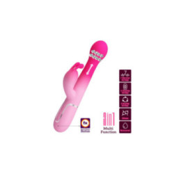 PRETTY LOVE - DEJON 3 IN 1 MULTIFUNZIONE VIBRATORE CONIGLIO ROSA