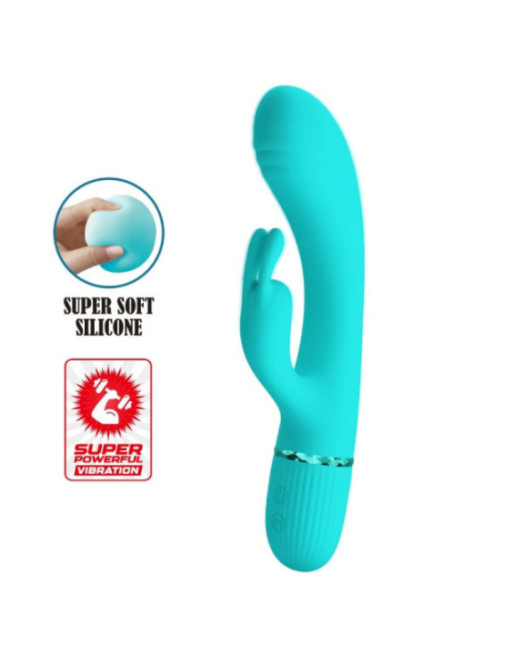 PRETTY LOVE - SCOCCO VIBRATORE CONIGLIO TURCHESE
