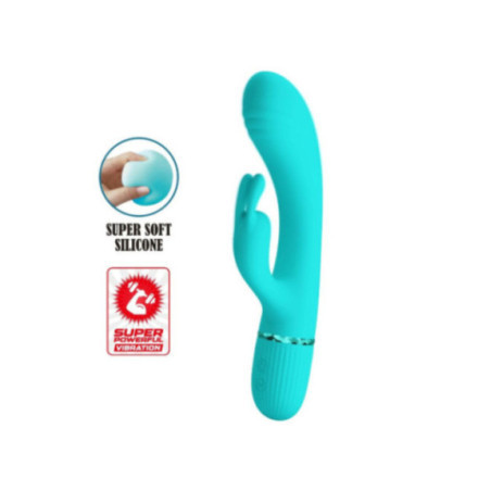 PRETTY LOVE - SCOCCO VIBRATORE CONIGLIO TURCHESE