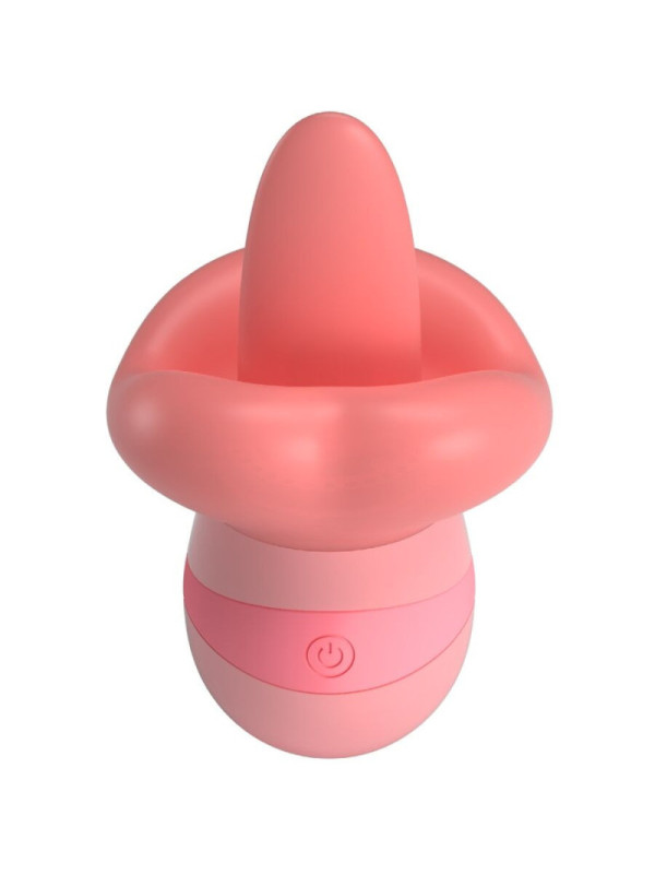PRETTY LOVE - STIMOLATORE PER CLITORIDE LINGUA KYLEE 10 VIBRAZIONI ROSA NUDO