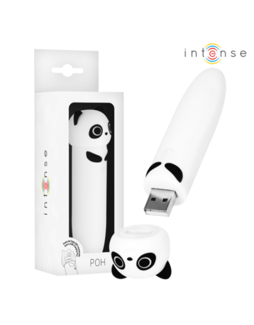INTENSE - POH PANDA VIBRANTE BULLET RICARICABILE USB 10 X 2,2 CM