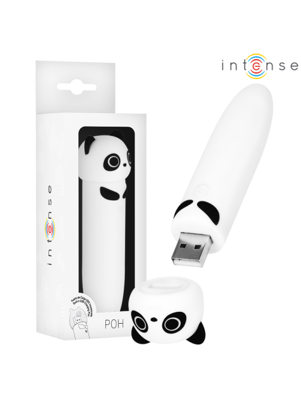 INTENSE - POH PANDA VIBRANTE BULLET RICARICABILE USB 10 X 2,2 CM