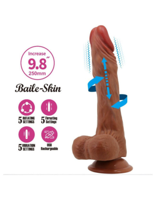 BAILE - CALISTO DILDO REALISTICO 24 CM CARNE