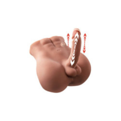 XISE - BERTLETT DILDO ASS DILDO REALISTICO E MASTURBATORE ANALE POSIZIONE FRONTALE CON SPINTA 18 CM