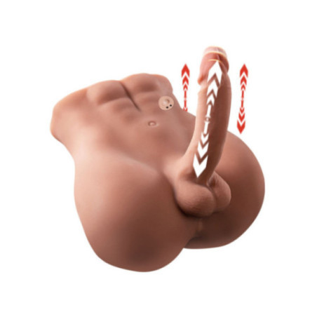 XISE - BERTLETT DILDO ASS DILDO REALISTICO E MASTURBATORE ANALE POSIZIONE FRONTALE CON SPINTA 18 CM