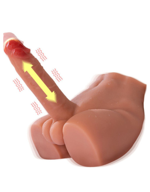 XISE - PEEL DILDO ASS DILDO MASTURBATORE REALISTICO POSIZIONE FRONTALE CON SPINTA 17,5 CM