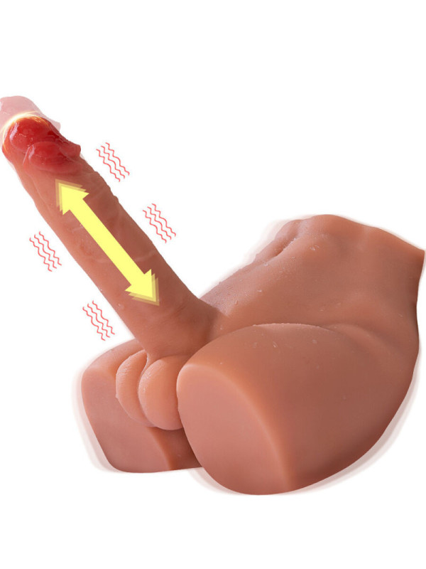 XISE - PEEL DILDO ASS DILDO MASTURBATORE REALISTICO POSIZIONE FRONTALE CON SPINTA 17,5 CM