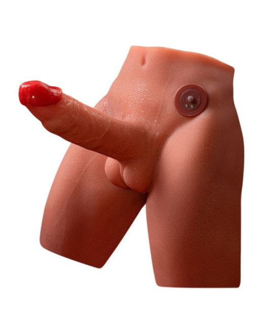 XISE - JASON DILDO MASTURBATORE REALISTICO CON SPINTA E VIBRAZIONE 17 CM
