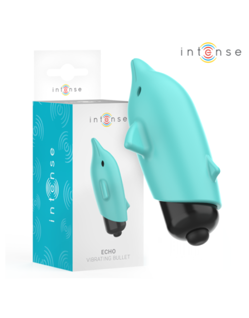 INTENSE - ECHO VIBRANTE BULLET DELFINO BLU 8 X 4,7 CM