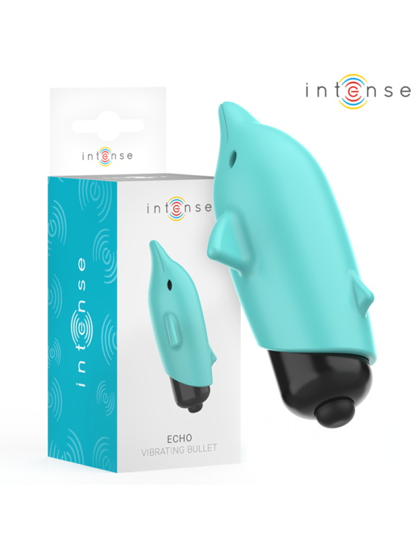 INTENSE - ECHO VIBRANTE BULLET DELFINO BLU 8 X 4,7 CM