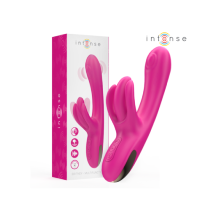 INTENSE - VIBRATORE MULTIFUNZIONE CONIGLIO BRITNEY 23 CM ROSA