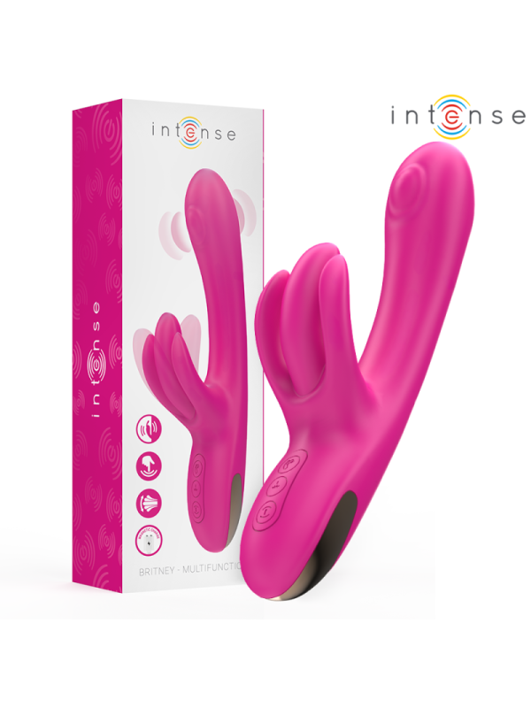 INTENSE - VIBRATORE MULTIFUNZIONE CONIGLIO BRITNEY 23 CM ROSA