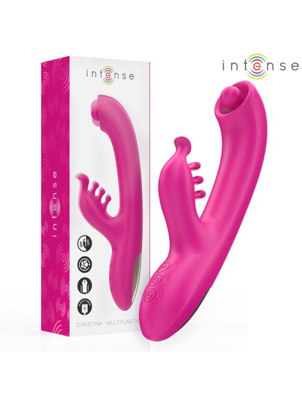 INTENSE - CHRISTINA VIBRATORE MULTIFUNZIONE RABBIT 22,5 CM ROSA