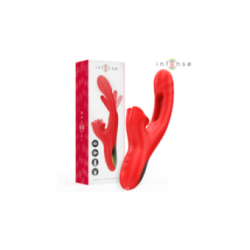 INTENSE - JESSICA VIBRATORE MULTIFUNZIONE STIMOLAZIONE CLITORIDE 24,8 CM ROSSO