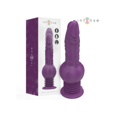 INTENSE - VIBRATORE MULTIFUNZIONE TATUM CON VIBRAZIONE SU E GIÙ 24 CM VIOLA
