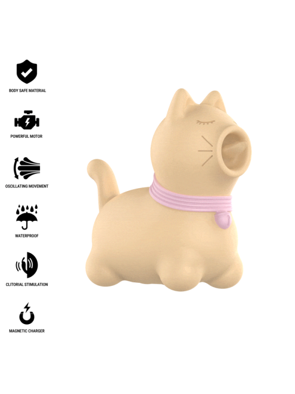 INTENSE - STIMOLATORE TOLOSA CON LINGUA ROTANTE A 360° GIALLO