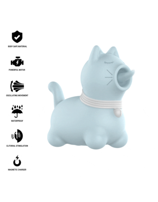 INTENSE - STIMOLATORE DUCHESS CON LINGUA ROTANTE 360º BLU