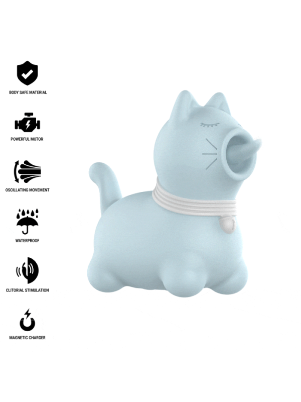 INTENSE - STIMOLATORE DUCHESS CON LINGUA ROTANTE 360º BLU