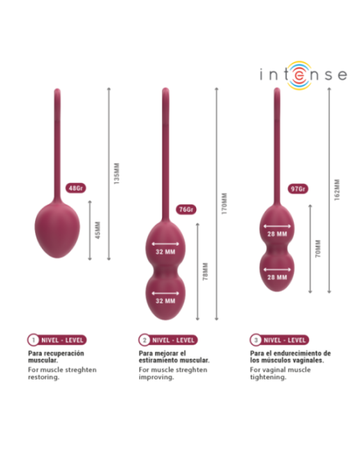 INTENSE - KIT PALLINE KEGEL CHARLI BORDEAUX