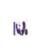INTENSE - JILL DOPPIO VIBRATORE 20 CM VIOLA TELECOMANDO