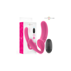 INTENSE - AMY DOPPIO VIBRATORE 20 CM ROSA TELECOMANDO