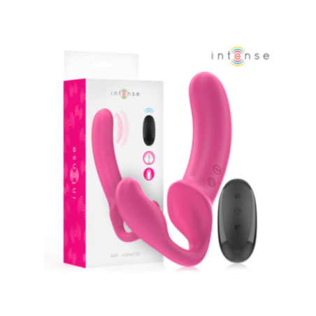 INTENSE - AMY DOPPIO VIBRATORE 20 CM ROSA TELECOMANDO