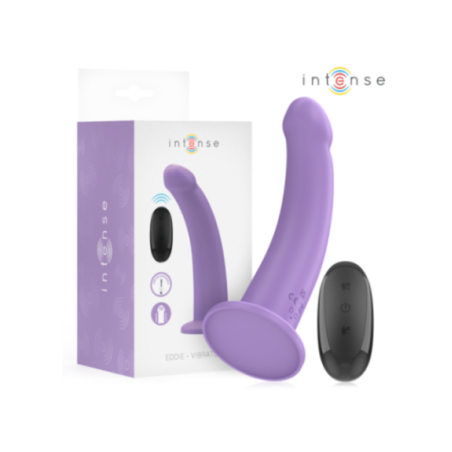 INTENSE - VIBRATORE EDDIE 17,5 CM 10 VIBRAZIONI VIOLA TELECOMANDO