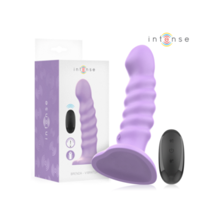 INTENSE - BRENDA VIBRATORE TAGLIA M DESIGN A SPIRALE 10 VIBRAZIONI TELECOMANDO VIOLA