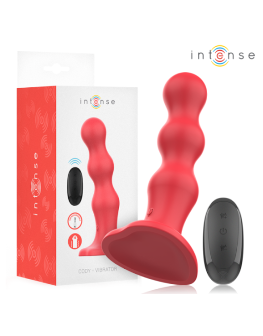 INTENSE - CODY VIBRATORE CON VENTOSA TELECOMANDO ROSSO