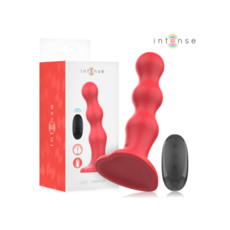 INTENSE - CODY VIBRATORE CON VENTOSA TELECOMANDO ROSSO