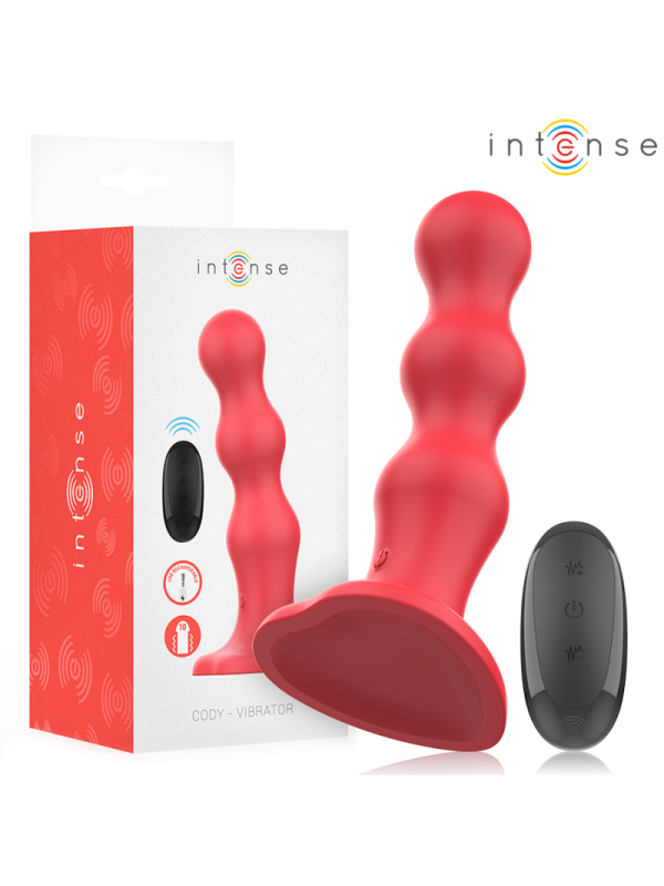 INTENSE - CODY VIBRATORE CON VENTOSA TELECOMANDO ROSSO