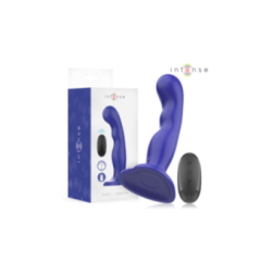 INTENSE - VIBRATORE SHORTY CON VENTOSA TELECOMANDO BLU