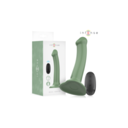 INTENSE - VIBRATORE BECCA CON VENTOSA 10 VIBRAZIONI TELECOMANDO VERDE